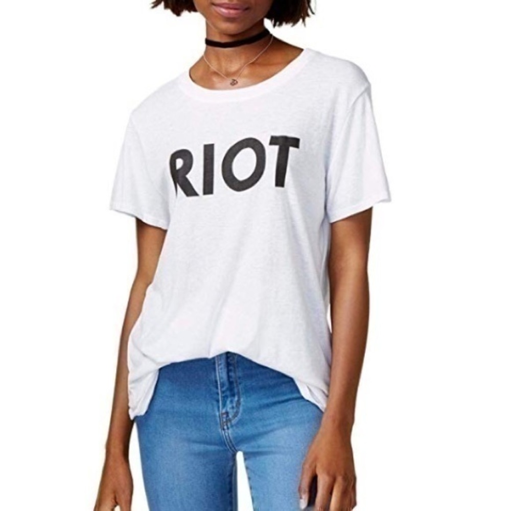 Sub_Urban RIOT Womens Solid Graphic T-Shirt
